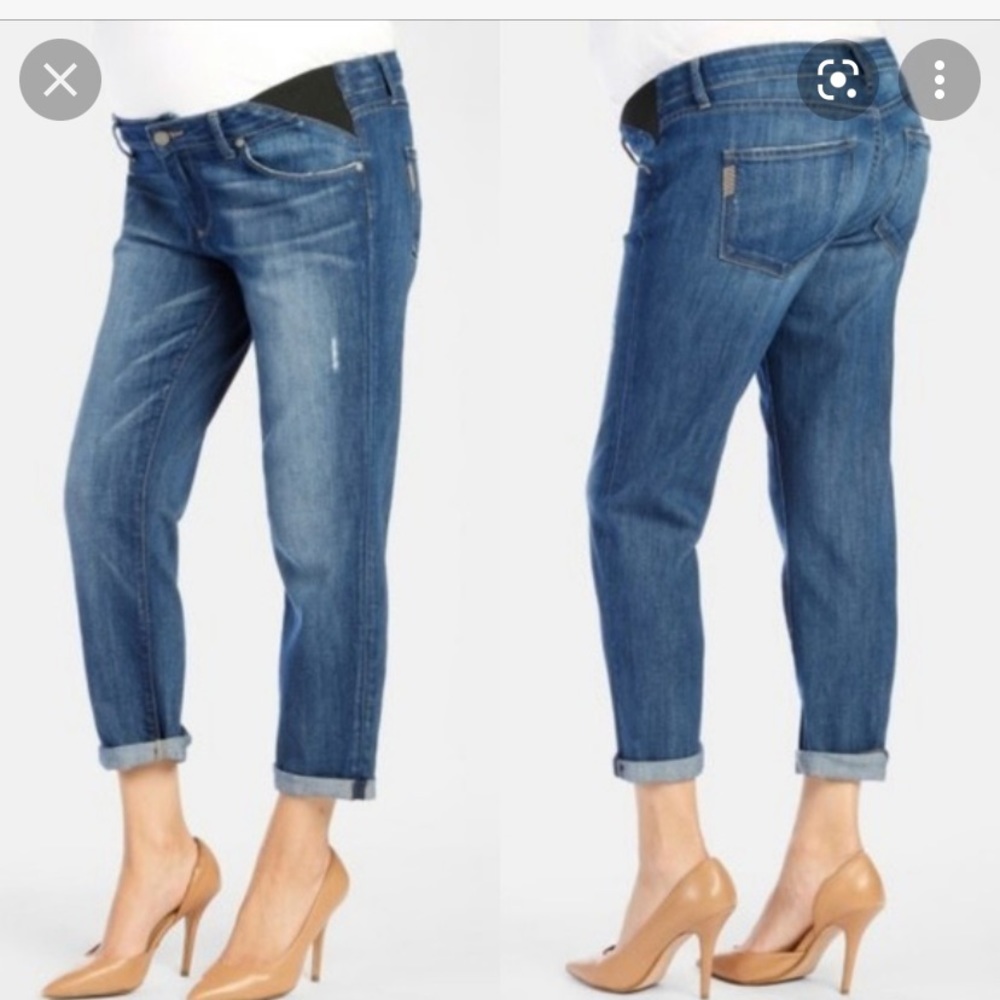 Paige Jimmy Jimmy crop maternity jeans size 27